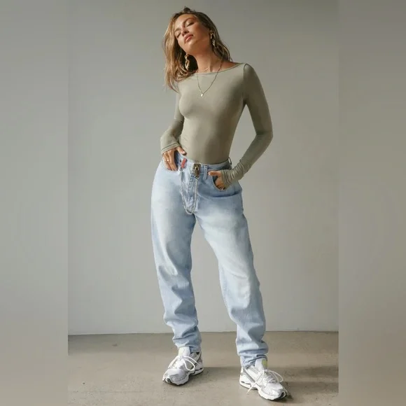 Joah Brown BOATNECK LONG SLEEVE Sage S/M - Picture 6 of 9